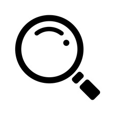 magnifier icon, magnifying glass icon, research icon, search icon