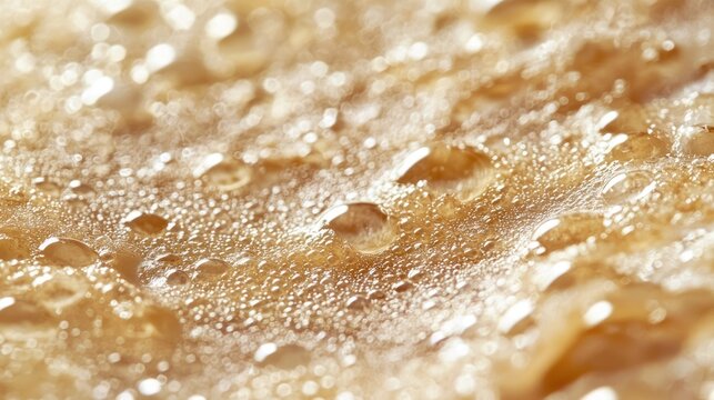 Close-up of greasy T-zone with enlarged pores