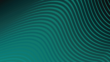 Dark Turquoise Green Abstract Background with Stripes Curve Line for Backdrop, Web, and Digital Design