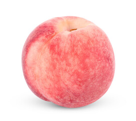 Peach isolated on transparent png (Image from camera)