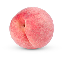 Peach isolated on transparent png (Image from camera)