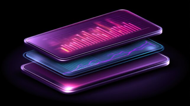 Data visualization trends technology digital graphics futuristic environment close-up viewpoint innovative concepts