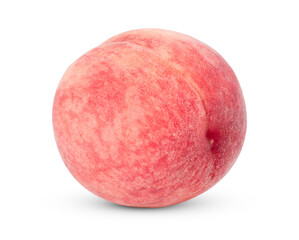 Peach isolated on transparent png (Image from camera)