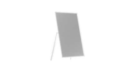 Blank White A Frame Sign for Outdoor Advertising Display PNG