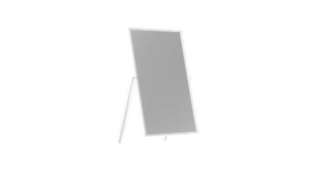 Blank White A Frame Sign for Outdoor Advertising Display PNG