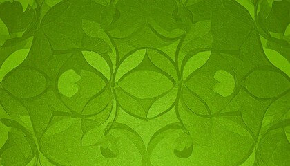 Green decorative pattern