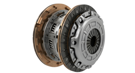 Detailed automotive clutch assembly showcasing precision engineering and durable components for vehicle transmission systems, a vital industrial part.