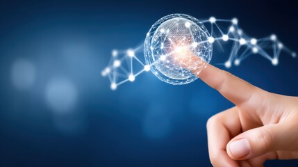 Exploring digital connectivity technological innovation virtual landscape graphic representation futuristic perspective