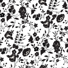 small flower seamless pattern on white  background