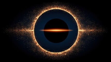 Celestial event solar eclipse outer space digital art cosmic environment aesthetic viewpoint cosmic wonder