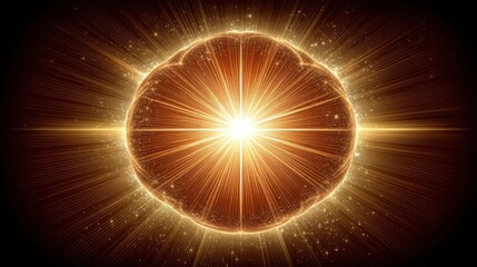 Cosmic explosion event outer space digital art vibrant environment close-up view energy concept for seo impact