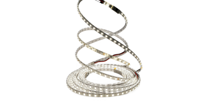 Bright White LED Strip Lights Flexible Lighting Solutions PNG