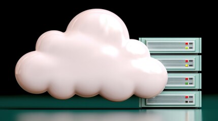 Cloud computing infrastructure data center digital visualization modern technology aerial view innovation