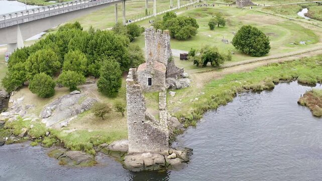 Oeste Towers are a castle in Catoira, Galicia, Spain. In the 9th century, King Alfonso III of Leon built the castle as a defense against Viking attacks. 