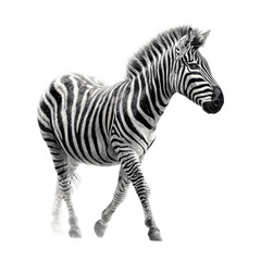 Fototapeta premium Zebra in profile, walking