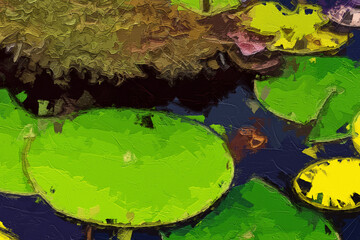 Various oil paintings, flowers, bird landscapes, streams, forests, waterfalls, plum blossoms, lakes, chrysanthemums, lotus leaves, lotus flowers