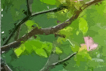 Various oil paintings, flowers, bird landscapes, streams, forests, waterfalls, plum blossoms, lakes, chrysanthemums, lotus leaves, lotus flowers