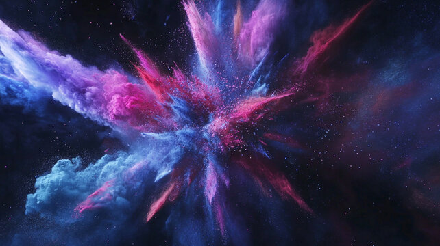 Abstract background with shining particles, bokeh particles on the background. holiday concept,background ,generate ai