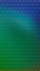 Circle grid with blue top and green bottom gradient pattern across surface