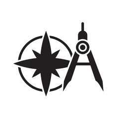architects scale  icon  illustration  flat