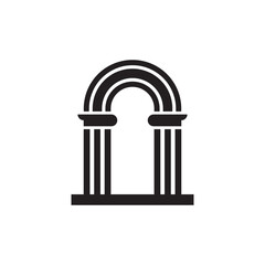architects archway icon  illustration  flat