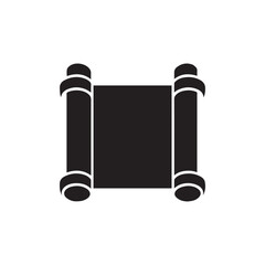 blueprint scroll logo icon illustration flat