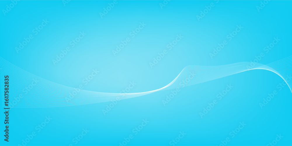Aufkleber the blue background is abstract, with white light rotating in a circular wave, drawn back and forth 