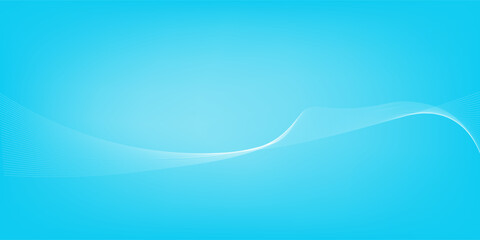 The blue background is abstract, with white light rotating in a circular wave, drawn back and forth smoothly.