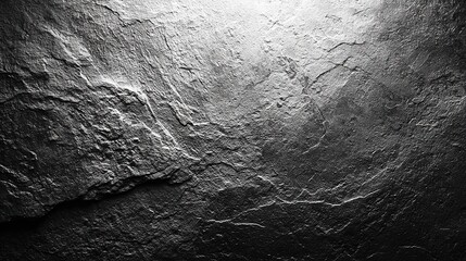  Intense black grunge surface scattered with chaotic white scratches and dusty grain
