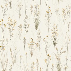 Delicate, muted floral pattern