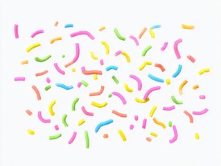 colorful 3d rendering sprinkles holiday designs party birthday other festival
