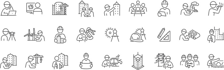 Gaming and Tech Entertainment Icon Set – Gamepad, VR, Headset, Console, Online Game, Controller, Streamer, Esports, Technology, Multiplayer, Joystick, Battle, Cyber, Digital Play, Virtual Fun, Tech Li