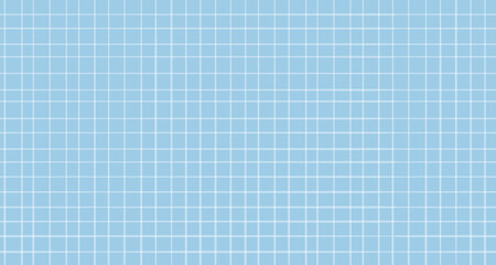 Back to School Math Paper Checkerboard Hand-drawn White Lines on Blue Background Wallpaper Cover Banner Backdrop Doodle Style