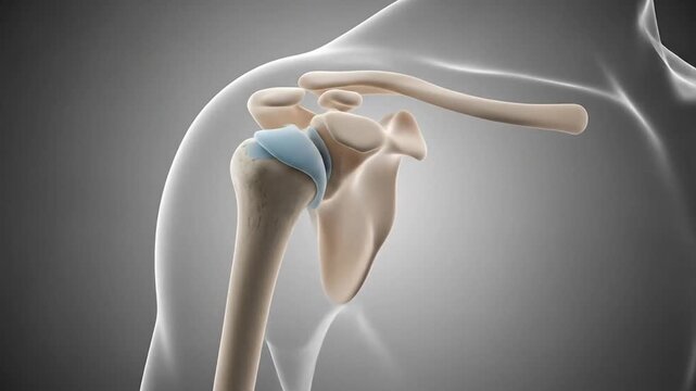 Shoulder joint anatomy graphic