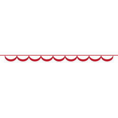 Obraz premium Indonesia Flag Curtain Header