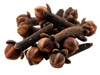 Dried cloves spice close up pile brown aromatic flavoring food ingredient