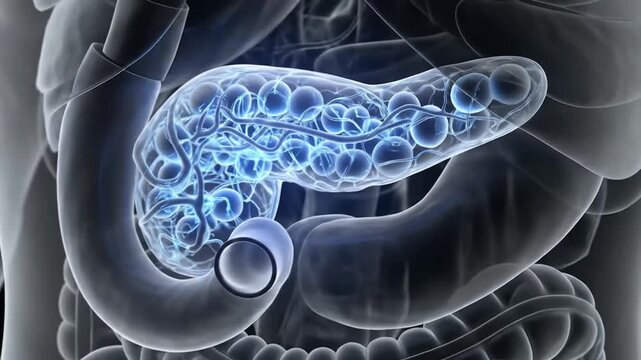 Pancreas anatomy illustration