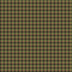 Seamless Green and Brown Plaid Pattern Texture Background