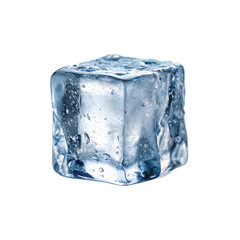 Obraz premium ice cubes isolated on white background