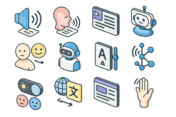 Haptic node panel vector hand layout icon toggle therapy bot feedback ai