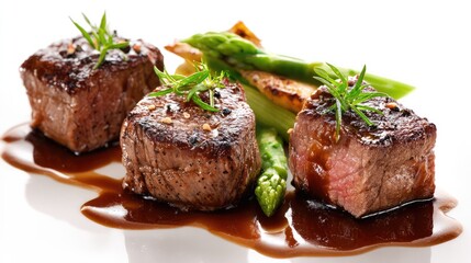 Succulent grilled steak with perfect sear marks, showcasing its juicy texture and rich flavor.