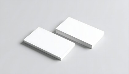 3D render of blank business cards for branding
