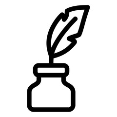 ink pen and ink icon
