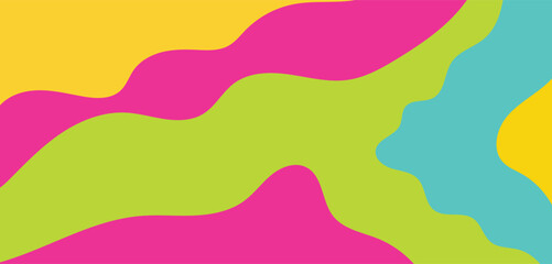 abstract, colorful waves, vibrant colors ,dynamic ,fluid shapes ,minimalist, digital art, stylized, background