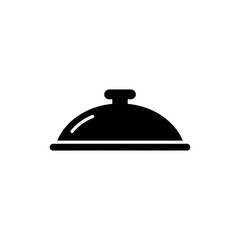 Fototapeta premium Pan Lid Black Filled Icon