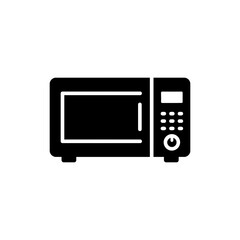 Fototapeta premium Microwave Oven Combo Black Filled Icon