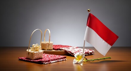 Indonesian independence day concept