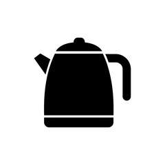 Obraz premium Travel Kettle Portable Appliance Black Filled Icon