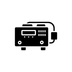 Obraz premium Voltage Stabilizer Electrical Appliance Black Filled Icon