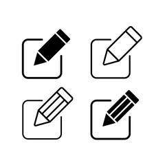 Edit icon set. edit document icon. edit text icon. pencil. sign up
